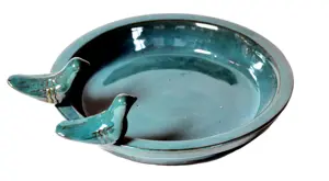 bird bath round celadon d30h3.5