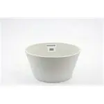 cocoon eco friendly pot  ø25.5x12.7cm white stone