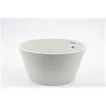 cocoon eco friendly pot  ø30.5x15cm white stone