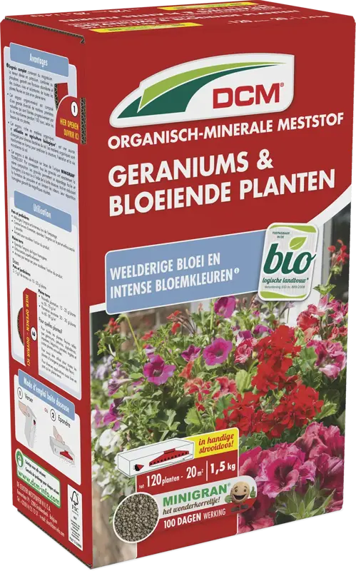 dcm geranium/bloeiende planten 1,5kg