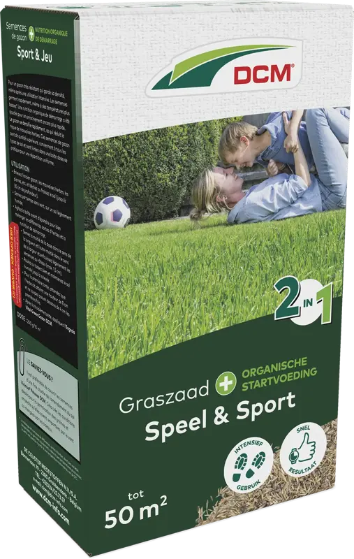 dcm graszaad plus speel & sport 1kg 50m²