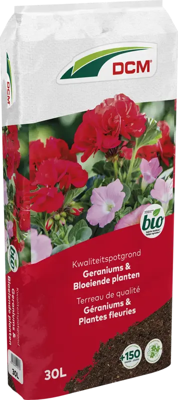 dcm potgr geranium/bloeiende planten 30l