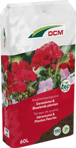 dcm potgr geranium/bloeiende planten 60l