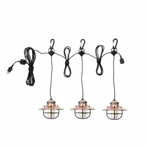 edison string lights copper