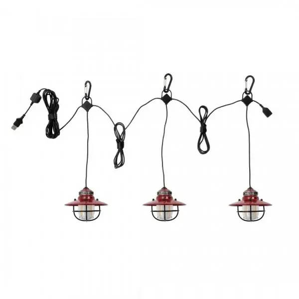 edison string lights red