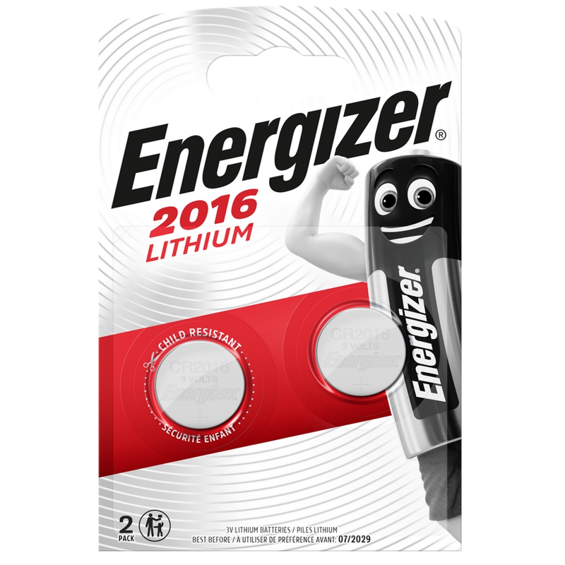 energizer lithium 3v cr2016 bl2