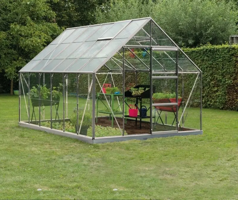 intro grow - oliver - 9,9m² aluminium gehard glas