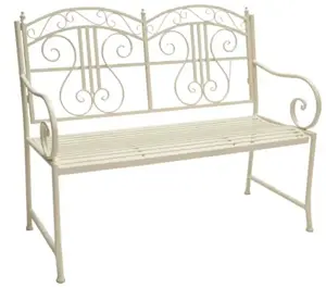 mozart bench ivory l115w45h96