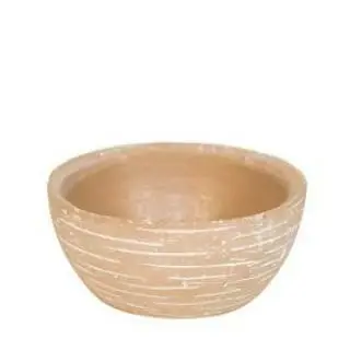 planter oval mat lightbrown d16h8,5