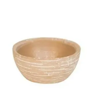 planter oval mat lightbrown d16h8,5