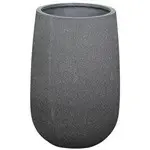 rd. light fiber concrete pot s/1 - plain  - sandy