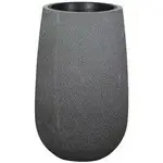 rd. light fiber concrete pot s/1 - plain  - sandy