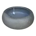 rd. light fiber concrete pot-sandy black-53x53x21