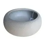 rd. light fiber concrete pot sandy cement-36x36x14