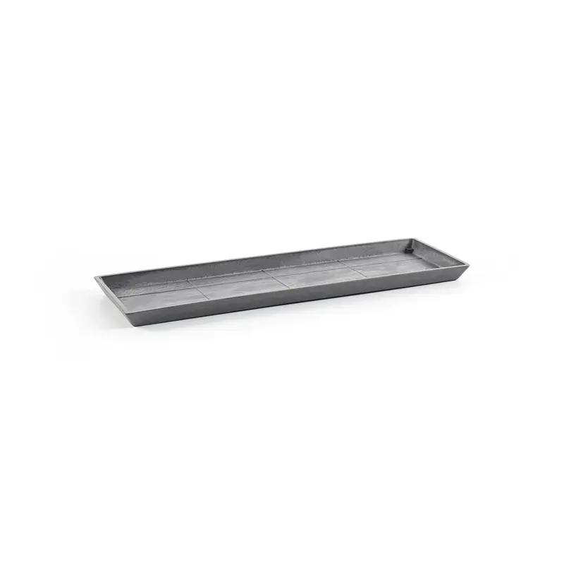 saucer rectangular 45 grey old