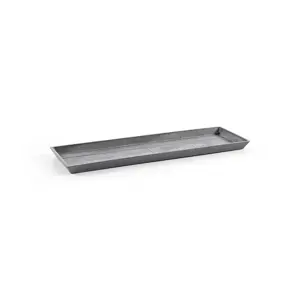 saucer rectangular 65 grey old