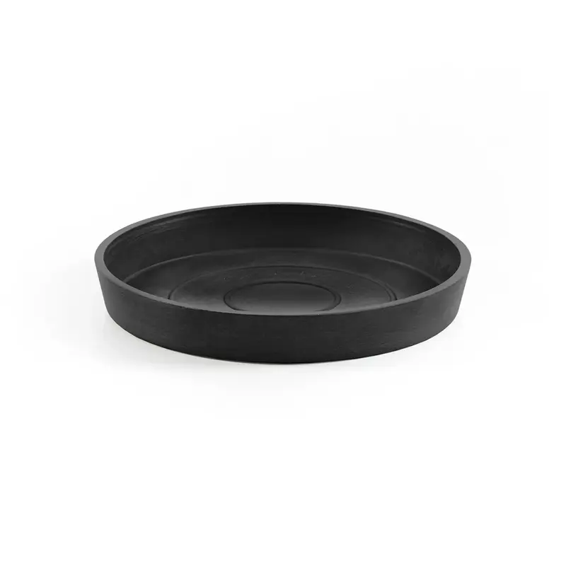 saucer round 15 dark grey