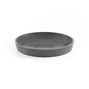 saucer round 15 grey