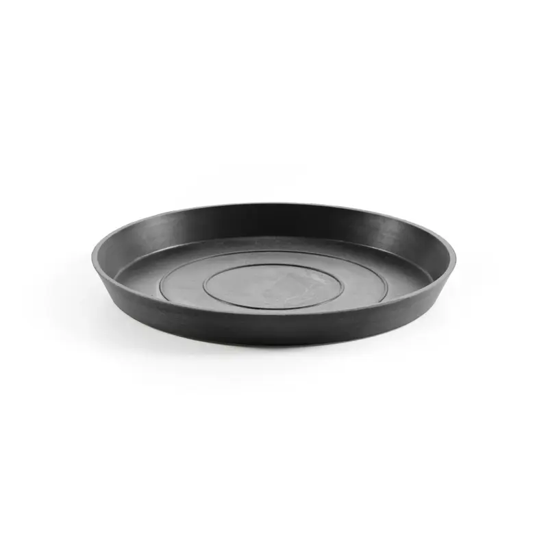 saucer round 25 dark grey