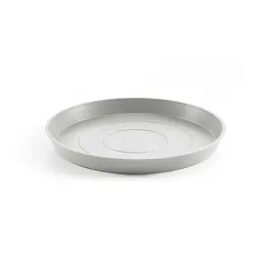 saucer round 50 white grey