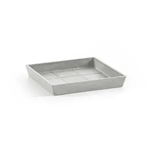 saucer square 20 white grey