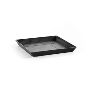 saucer square 40 dark grey