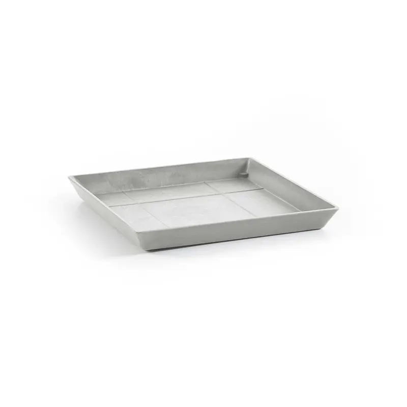 saucer square 40 white grey