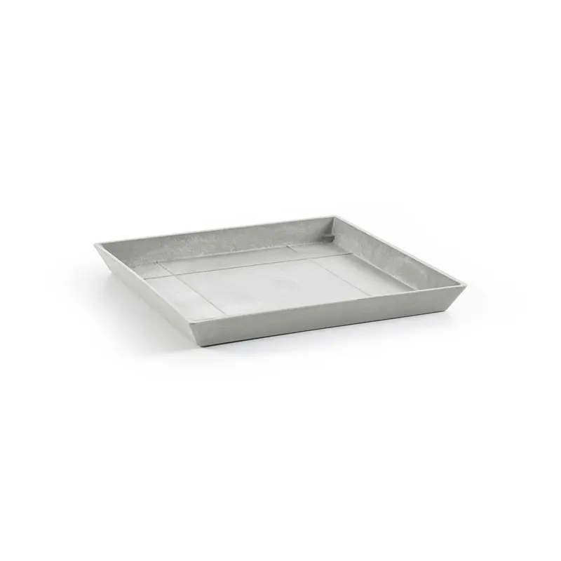 saucer square 50 white grey